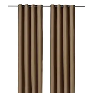 Weckbrodt штора «Vito», (1 шт.), штора на люверсах, непрозрачный, микровелюр, однотонные цвета, цвет nugat