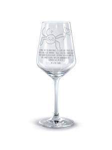 Бокал для красного вина, паук Агата, мотивация с S... в прозрачном Mr. & Mrs. Panda