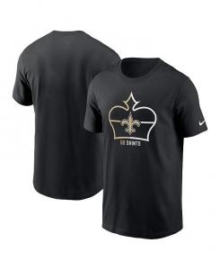 Мужская черная футболка New Orleans Saints Essential Local Phrase Nike, черный