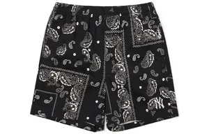 Короткие шорты MLB Cashew Flower SS22 унисекс черные