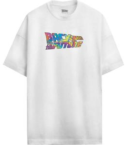 Футболка Zurück in die Zukunft Hoverboard Far Out! - Oversize, белый