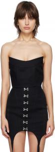 Черный выпуклый бюстье Dion Lee