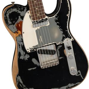 Накладка на гриф Fender Joe Strummer Signature '66 Telecaster из палисандра — черный с трехцветным солнечным лучом