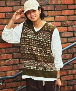 Жилет в винтажном стиле с узором Fair Isle, коллекция осень-зима 2025