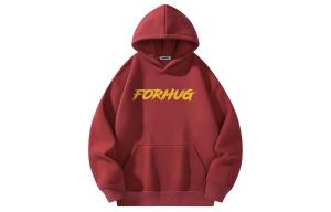 Толстовка Unisex Hooded Moderate Regular FORHUG, burgundy