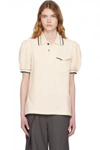 Open Yy Поло Off-White из объемного пике