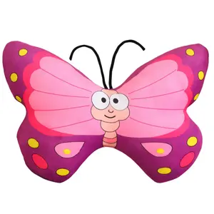 Плюшевая кукла бабочка насекомое высота 27см/37см Velvet Mill, фиолетовый