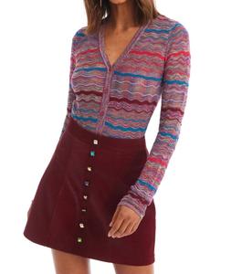 Кардиган Colleen с длинными рукавами в оттенке Jewel Box ALLISON NEW YORK, Jewel Box