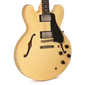 Gibson Custom Shop 1959 ES-335 «CME Spec» Тяжелый антикварный белый Murphy Lab с сильным искусственным старением (Серийный номер A950168)