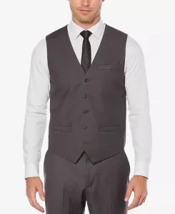 Мужской однотонный жилет Perry Ellis, серый
