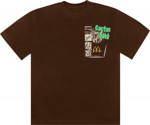 Футболка Cactus Jack by Travis Scott x McDonald's Cactus Pack Vintage Promo T-Shirt 'Brown', коричневый