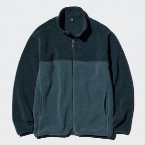 Флисовая куртка на молнии Uniqlo, 67 темно-синий