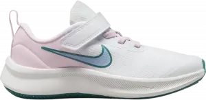 Кроссовки Nike Star Runner 3 PS 'White Pink Mineral Teal', белый