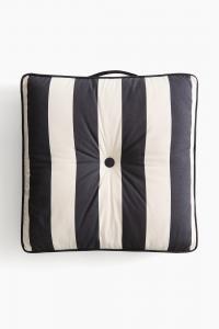 Подушка на стул H&M Outdoor Floor, 60X60 см, темно-серый/белый