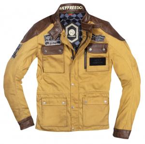 HolyFreedom Quattro Waxed Evo Мотоцикл Текстильная куртка, верблюжий