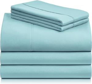 Комплект постельного белья LuxClub, 5 предметов, 274х260/100х203/51х91 см, морской