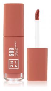 Стойкая жидкая помада 3INA The Longwear Lipstick, оттенок 503 - Nude 6 мл