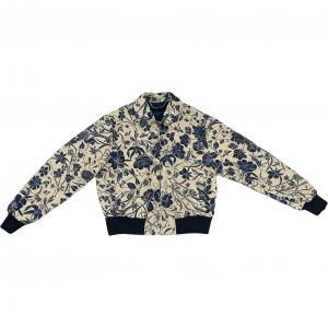 GUCCI Куртка Women's Ecru с лацканом, умеренная Others