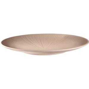 Тарелка Блюдо для подачи "NERO" Ø 33 см, высота около 3,5 см из меламина, устойчивое к царапинам, прочное и пригодное для мытья в посудомоечной машине Aps, песочный