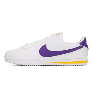 Кроссовки Nike Cortez Lifestyle Shoes Women's Low-top White/Purple, фиолетовый