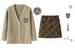 Tokyo Season Комплект юбка осень-зима женский подарочный набор khaki