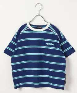 Детская полосатая футболка Spalding Custom Bayflow, цвет Blue 80