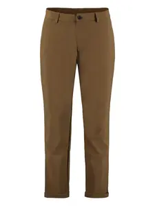 Брюки с манжетами и плоским передом THE (Alphabet), коричневый