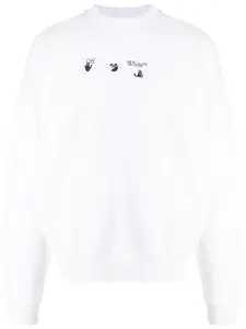 Толстовка с логотипом Spray Marker Arrows Off-White, белый