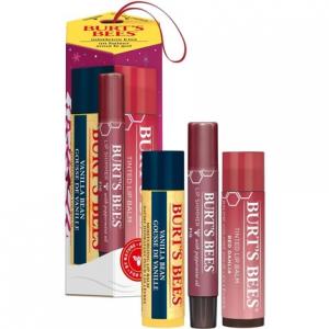 Подарочный набор Увлажняющий бальзам для губ Оттеночный бальзам для губ и блеск для губ Burt's Bees