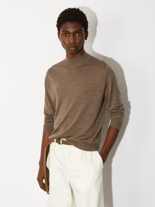 Вязаный пуловер с высоким воротником и длинными рукавами | KILDAY | 30G, современный крой