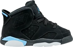 Кроссовки Air Jordan 6 Retro TD University Blue, черный