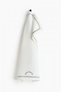 Полотенце кухонное H&M с вышивкой, белый/Buon Appetito