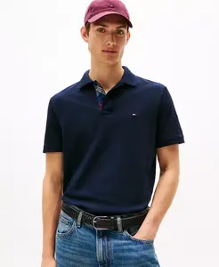 Мужская поло Regular Fit с планкой из пике Tommy Hilfiger, синий