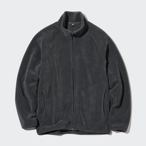Толстовка унисекс Uniqlo Fleece Zipped, 08 темно-серый