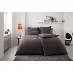 Мое домашнее постельное белье «Деснер», премиум качество, 100% полиэстер, очень мягкое, однотонное, размером от 135х200 см My Home, антрацит