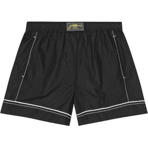 Шорты из поплина с нашивкой Logo Patch GANNI, черный