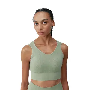 Спортивный топ Born Living Yoga Annapurna medium support, зеленый
