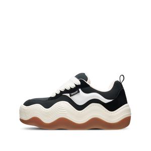 Heyday Кроссовки Low Top Platform Puffy Skateboard Unisex Black White