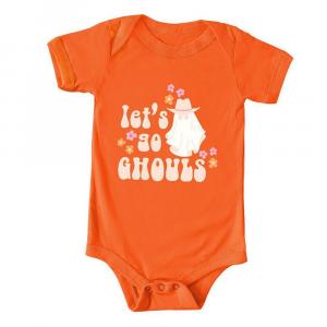 Детское боди Let's Go Ghouls Ghost The Juniper Shop, оранжевый