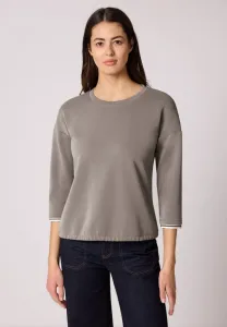 Топ с длинными рукавами и контрастными деталями Street One, Braun