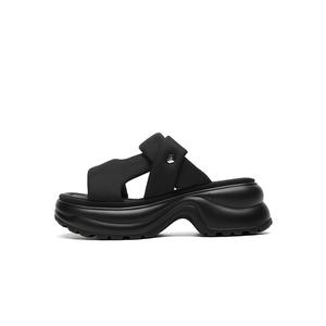 ST&SAT Женские слайдеры черные, цвет Black