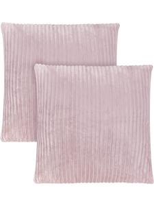 2 полосатые фланелевые наволочки Salta 60x60 см розового цвета Aspero, 60 x 60 см