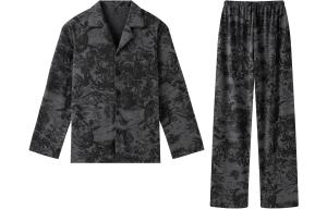 Пижамный комплект мужской тёмно-серый Gongdie