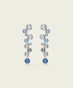 Серьги-подвески Constella, комбинированная огранка