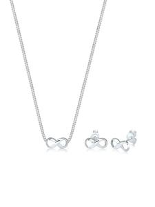 Elli Колье Schmuckset 925 Sterling Silber Infinity in Silber