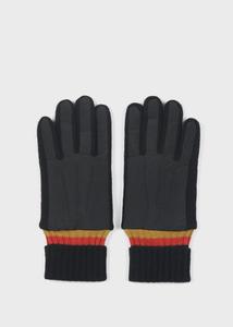 Вязаные перчатки с отворотами