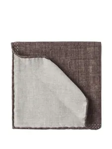 Шелковый нагрудный платок Brunello Cucinelli, коричневый
