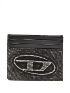 Картхолдер с логотипом DIESEL, черный