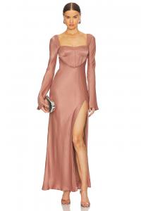 Корсетное платье макси iris Lpa, красный