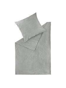 Постельное белье SWK SoftStripe разных размеров в сером цвете Schöner Wohnen Kollektion, 135x200 см (80x80 см)